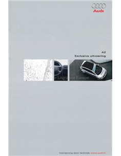 2001 AUDI A2 BROCHURE DUTCH