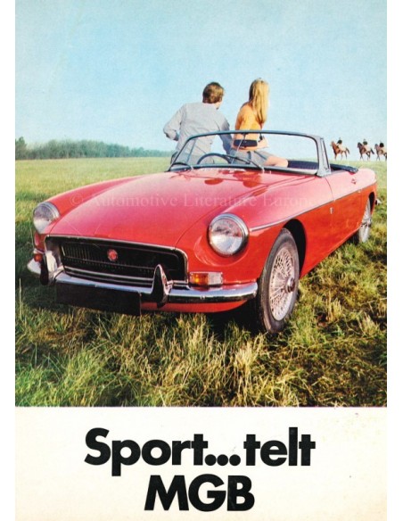 1971 MG MGB GT PROSPEKT NIEDERLÄNDISCH