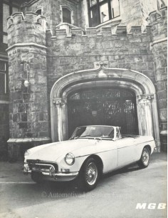 1966 MG MGB LEAFLET ENGLISH