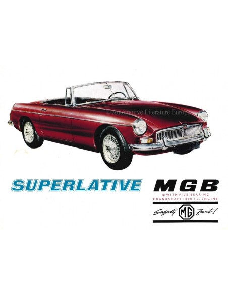 1967 MG MGB BROCHURE ENGELS