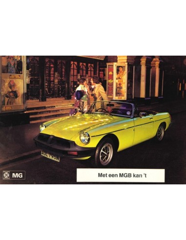 1974 MG MGB PROSPEKT NIEDERLÄNDISCH