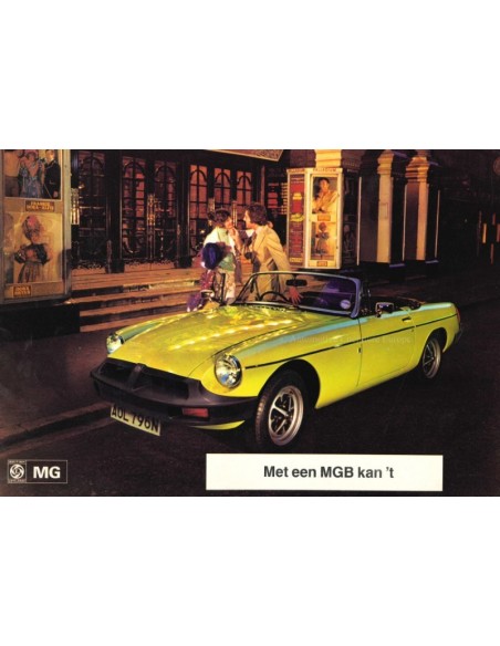 1974 MG MGB BROCHURE NEDERLANDS