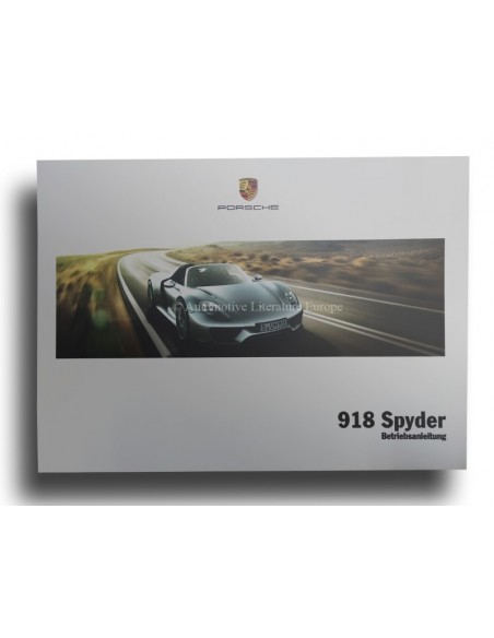 2015 PORSCHE 918 SPYDER BOORDMAP DUITS