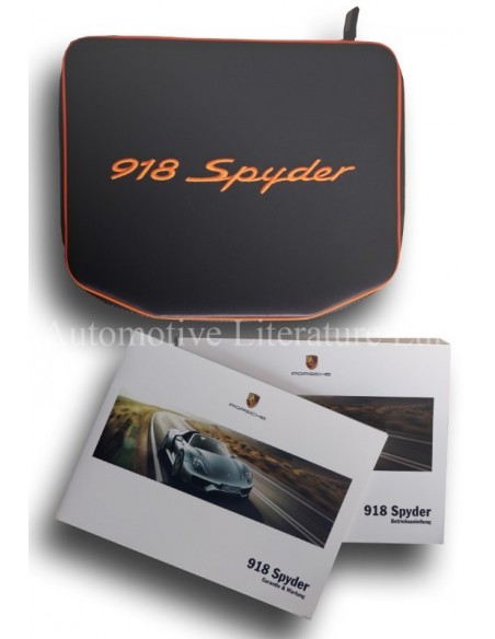 2015 PORSCHE 918 SPYDER POUCH GERMAN