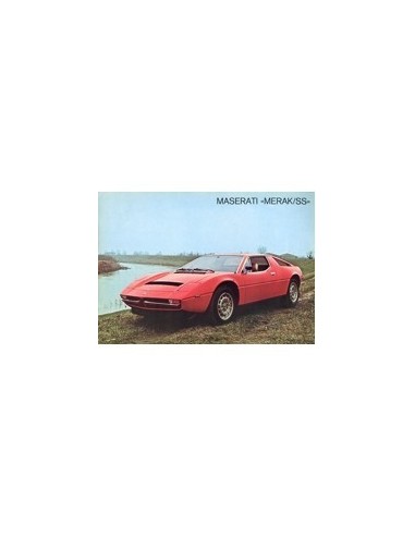 1978 MASERATI MERAK SS LEAFLET