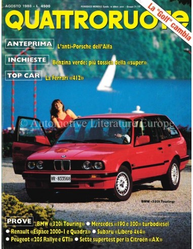 1988 QUATTRORUOTE MAGAZINE 394 ITALIAANS