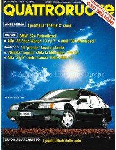 1988 QUATTRORUOTE MAGAZIN 395 ITALIENISCH