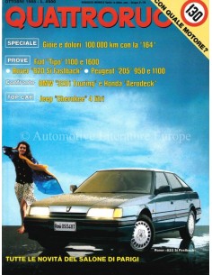 1988 QUATTRORUOTE MAGAZINE 396 ITALIAN