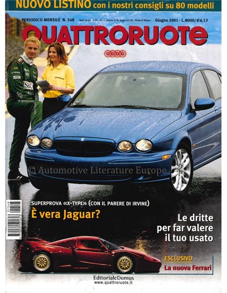 2001 QUATTRORUOTE MAGAZIN 548 ITALIENISCH