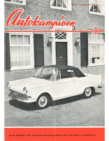 1964 AUTOKAMPIOEN MAGAZIN 33 NIEDERLÄNDISCH