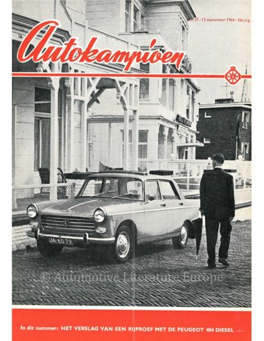 1964 AUTOKAMPIOEN MAGAZIN 37 NIEDERLÄNDISCH