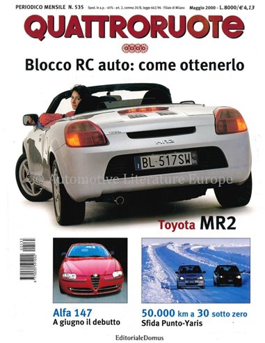 2000 QUATTRORUOTE MAGAZINE 535 ITALIAN