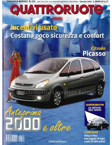 2000 QUATTRORUOTE MAGAZINE 531 ITALIAN