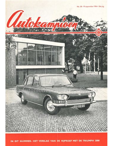1964 AUTOKAMPIOEN MAGAZINE 38 DUTCH