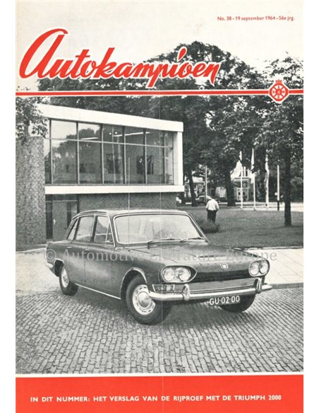 1964 AUTOKAMPIOEN MAGAZIN 38 NIEDERLÄNDISCH