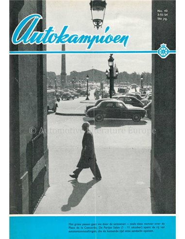 1964 AUTOKAMPIOEN MAGAZINE 40 DUTCH