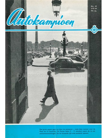 1964 AUTOKAMPIOEN MAGAZIN 40 NIEDERLÄNDISCH