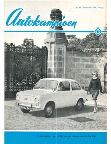 1964 AUTOKAMPIOEN MAGAZIN 43 NIEDERLÄNDISCH