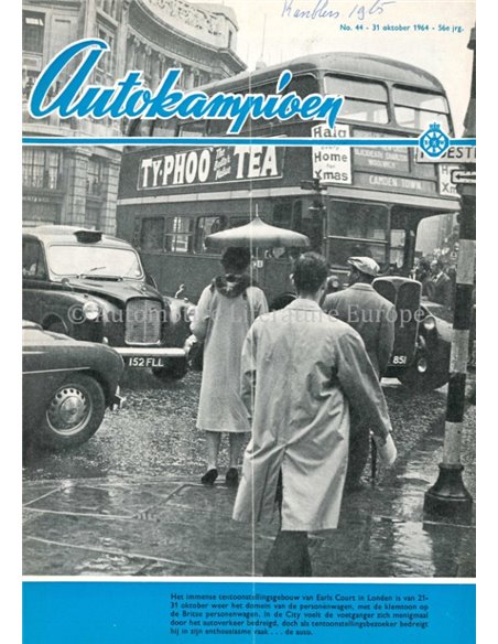1964 AUTOKAMPIOEN MAGAZIN 44 NIEDERLÄNDISCH