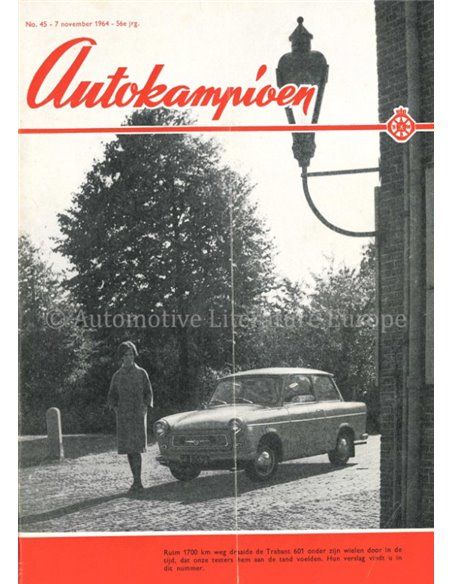 1964 AUTOKAMPIOEN MAGAZIN 45 NIEDERLÄNDISCH