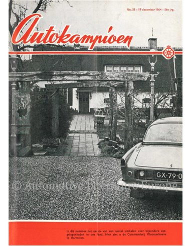 1964 AUTOKAMPIOEN MAGAZIN 51 NIEDERLÄNDISCH