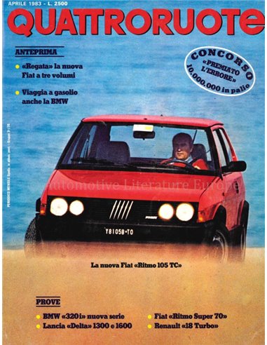 1983 QUATTRORUOTE MAGAZINE 330 ITALIAN