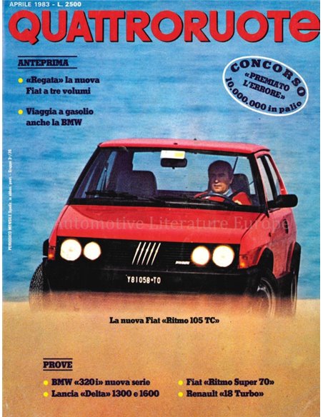 1983 QUATTRORUOTE MAGAZIN 330 ITALIENISCH