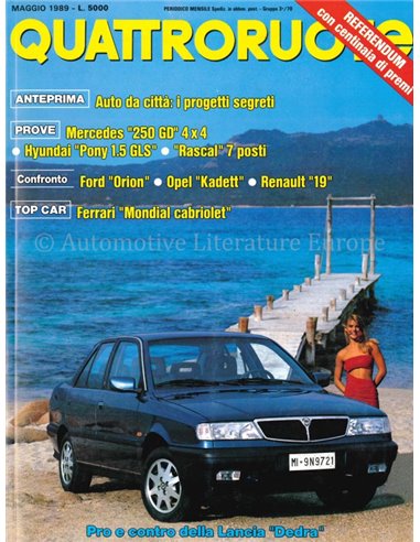 1989 QUATTRORUOTE MAGAZINE 403 ITALIAN