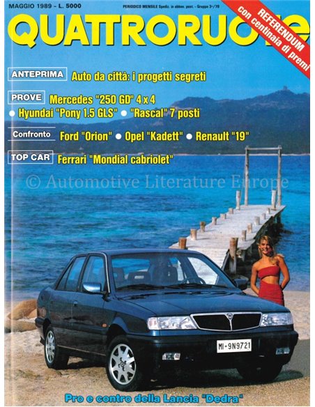 1989 QUATTRORUOTE MAGAZINE 403 ITALIAANS