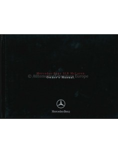 2005 MERCEDES BENZ SLR MCLAREN INSTRUCTIEBOEKJE ENGELS