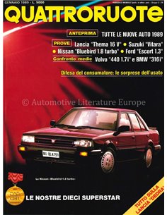 1989 QUATTRORUOTE MAGAZIN 399 ITALIENISCH