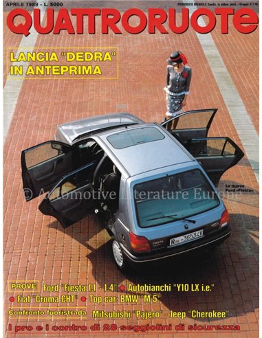 1989 QUATTRORUOTE MAGAZIN 402 ITALIENISCH