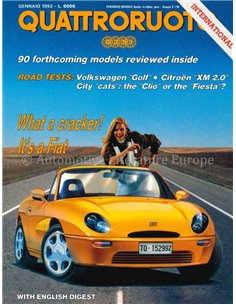 1992 QUATTRORUOTE MAGAZIN 435 ITALIENISCH