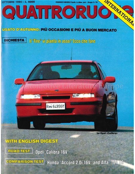 1990 QUATTRORUOTE MAGAZINE 420 ITALIAN