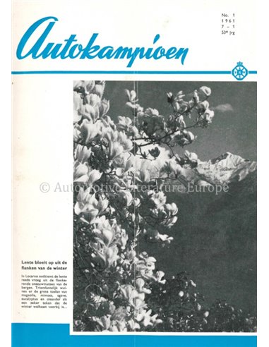 1961 AUTOKAMPIOEN MAGAZINE 1 DUTCH