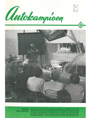 1961 AUTOKAMPIOEN MAGAZIN 2 NIEDERLÄNDISCH
