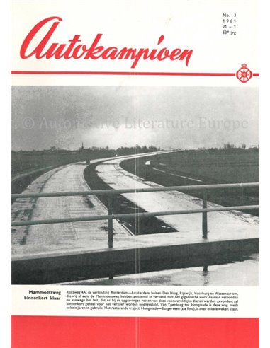 1961 AUTOKAMPIOEN MAGAZINE 3 DUTCH