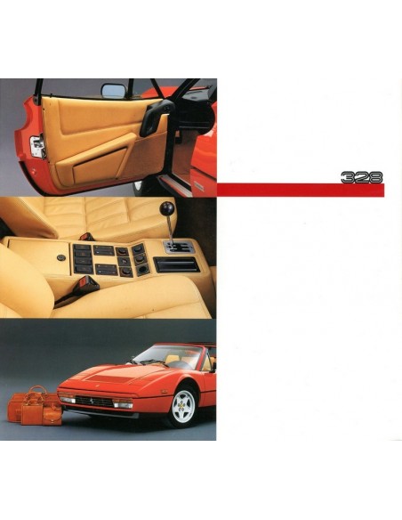 1988 FERRARI 328 GTB & GTS BROCHURE 394/85