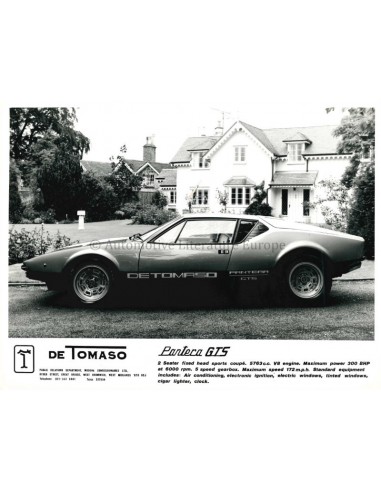 1979 DE TOMASO PANTERA GTS PRESSEBILD
