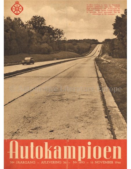 1946 AUTOKAMPIOEN MAGAZINE 36 DUTCH