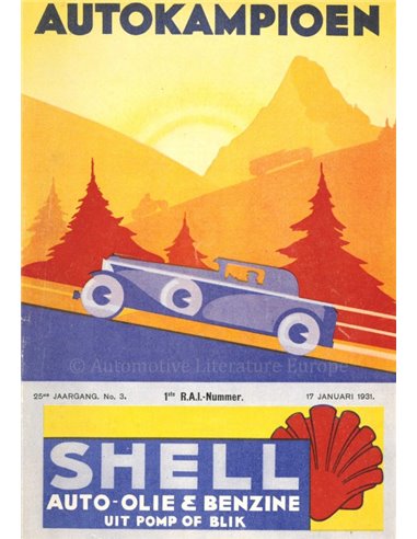 1931 AUTOKAMPIOEN MAGAZIN 3 NIEDERLÄNDISCH
