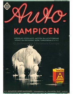 1936 AUTOKAMPIOEN MAGAZIN 5 NIEDERLÄNDISCH