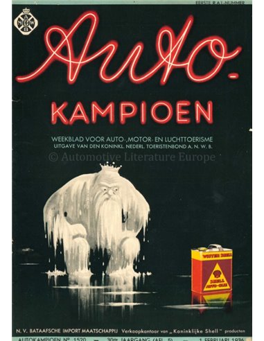 1936 AUTOKAMPIOEN MAGAZINE 5 NEDERLANDS