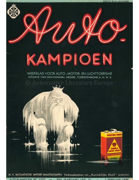 1936 AUTOKAMPIOEN MAGAZINE 5 NEDERLANDS