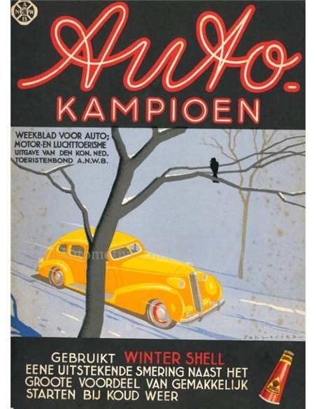 1938 AUTOKAMPIOEN MAGAZIN 9 NIEDERLÄNDISCH