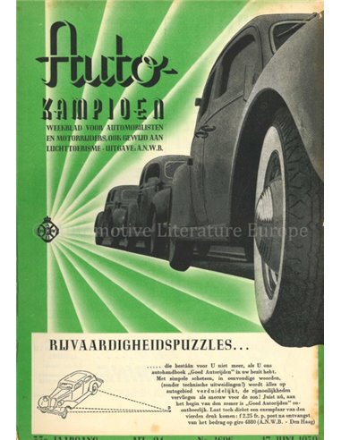 1939 AUTOKAMPIOEN MAGAZIN 24 NIEDERLÄNDISCH