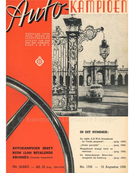 1939 AUTOKAMPIOEN MAGAZINE 33 DUTCH