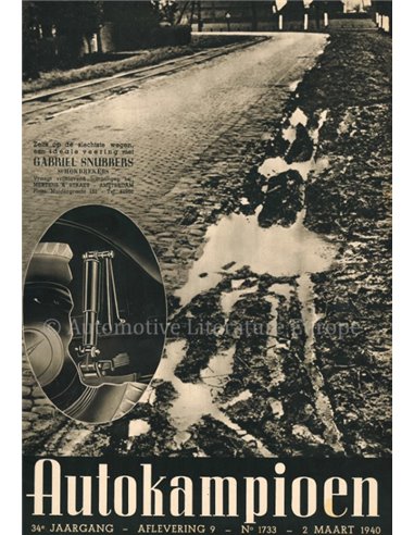 1940 AUTOKAMPIOEN MAGAZIN 9 NIEDERLÄNDISCH