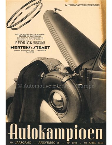 1940 AUTOKAMPIOEN MAGAZIN 16 NIEDERLÄNDISCH