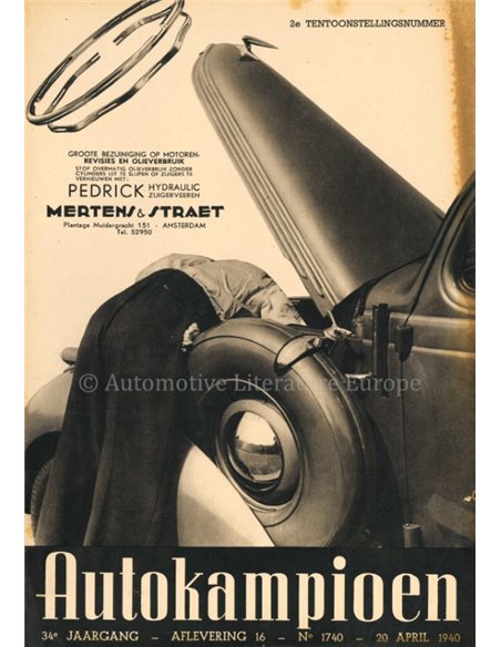 1940 AUTOKAMPIOEN MAGAZIN 16 NIEDERLÄNDISCH
